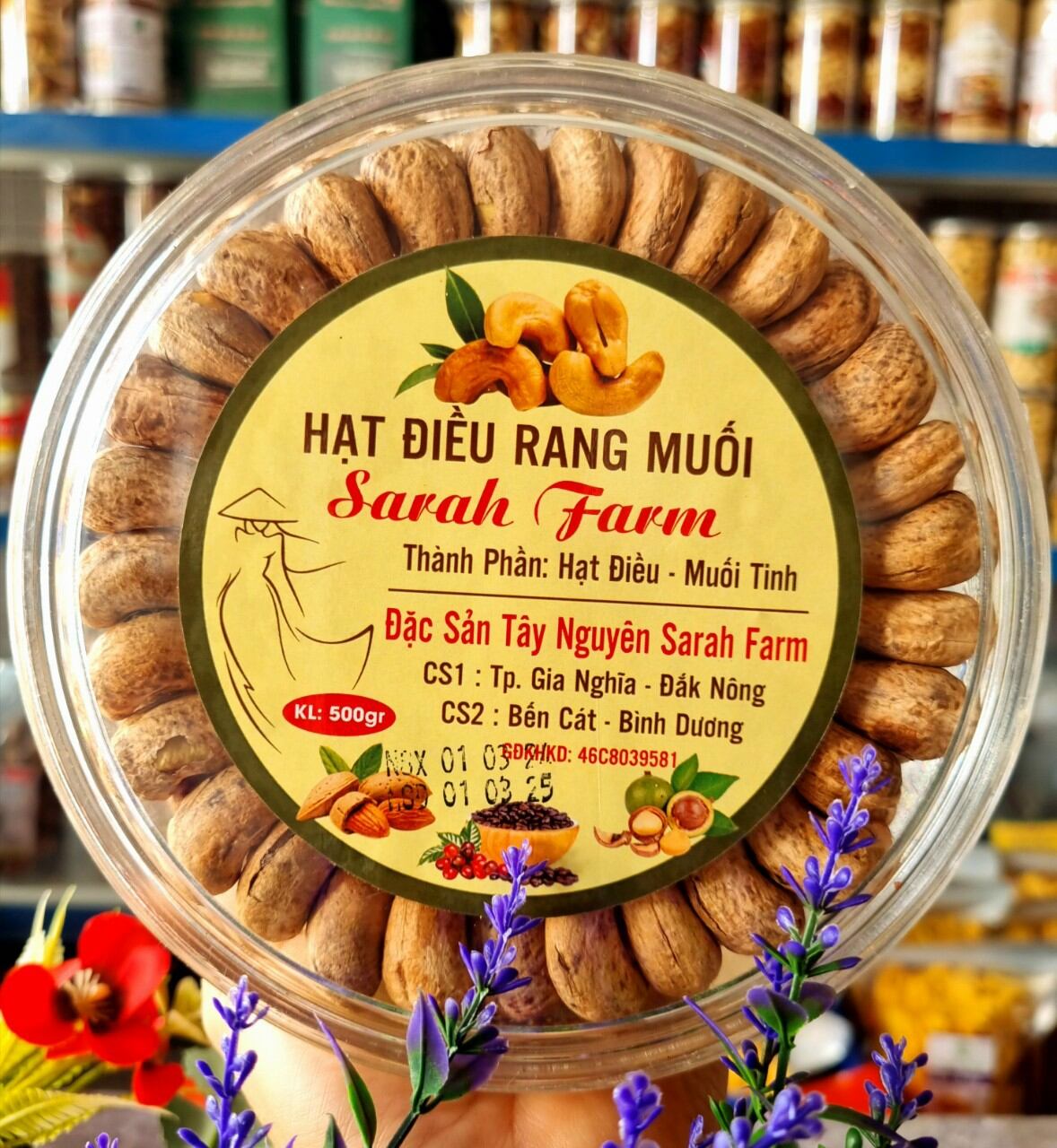 Hạt điều rang muối Sarah Farm