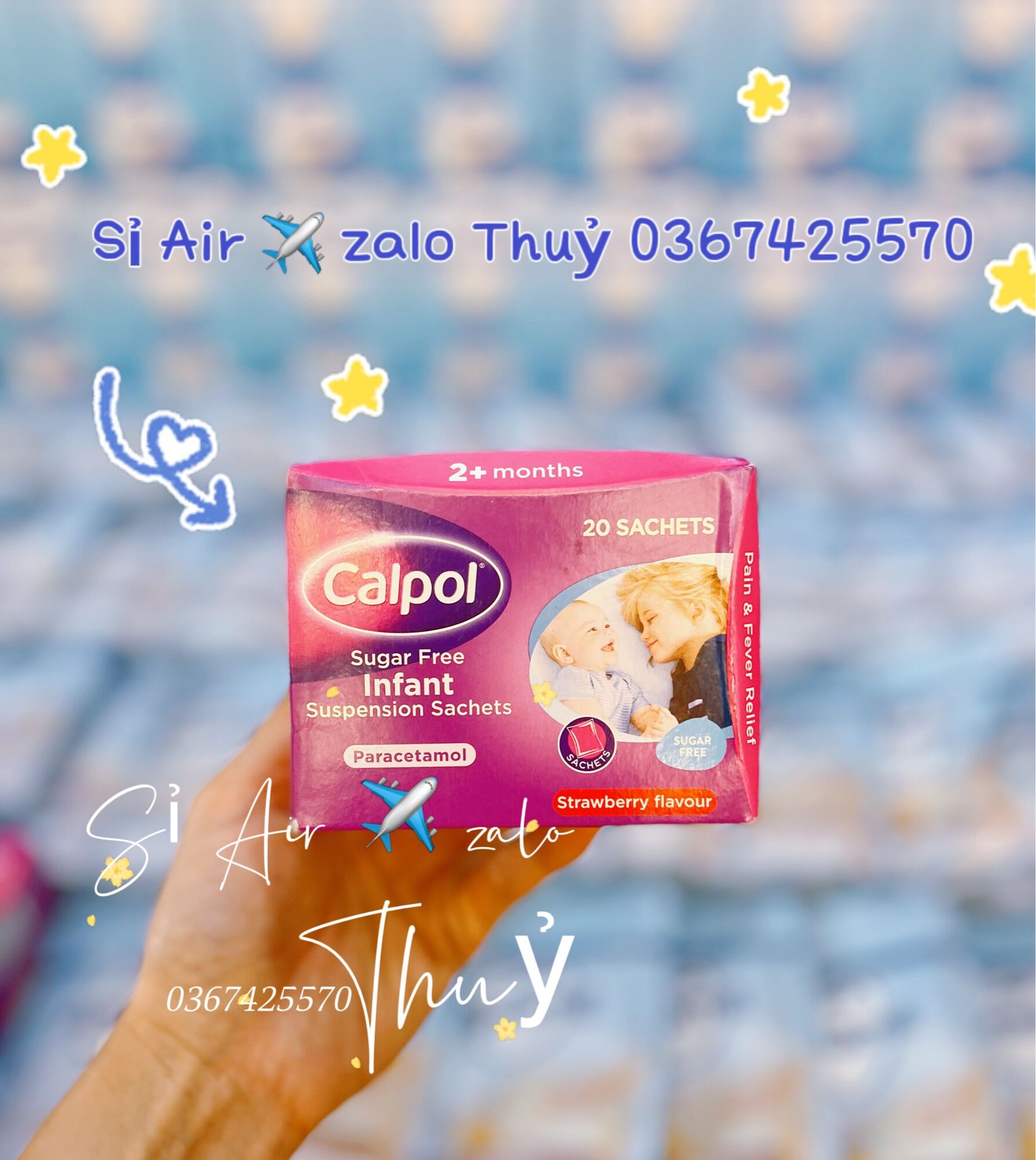 (Air ✈️ đủ bill) Siro Calpol cho bé date 2025