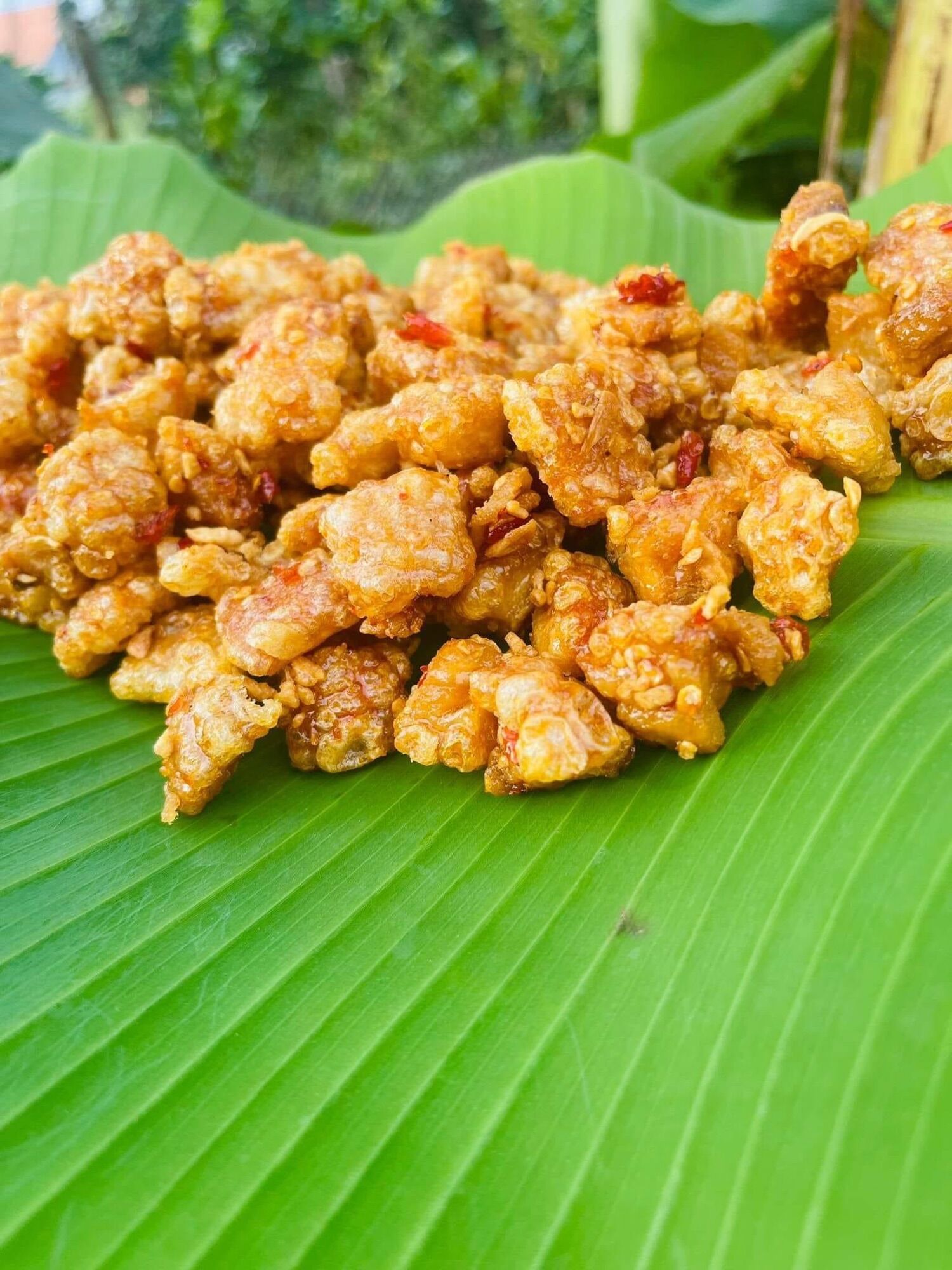 Tóp mỡ rim mắm tỏi 100gam