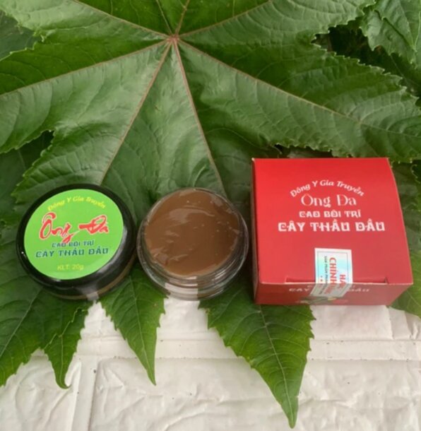 Cao bôi trĩ cây thầu dầu tía Ông Đa