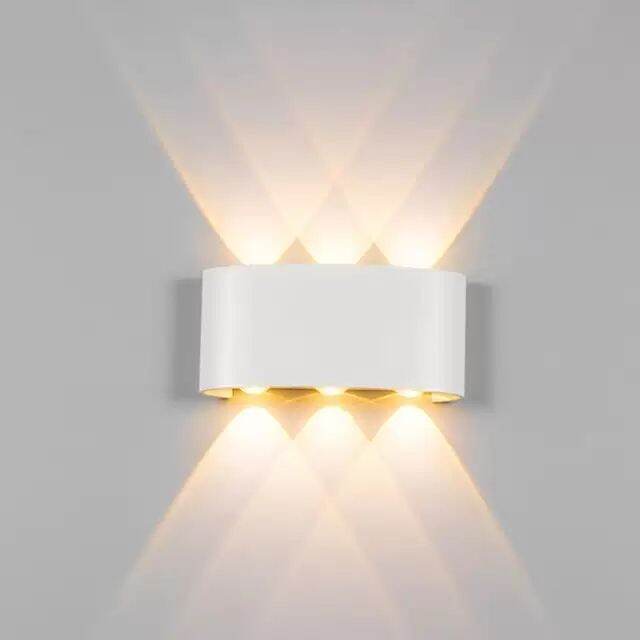 Đèn hắt tường 2 đầu LT016-6w ,đèn phòng ngủ, đèn dẫn cầu thang, đèn trang trí, đèn tường, đèn rọi 2 đầu BH 12T