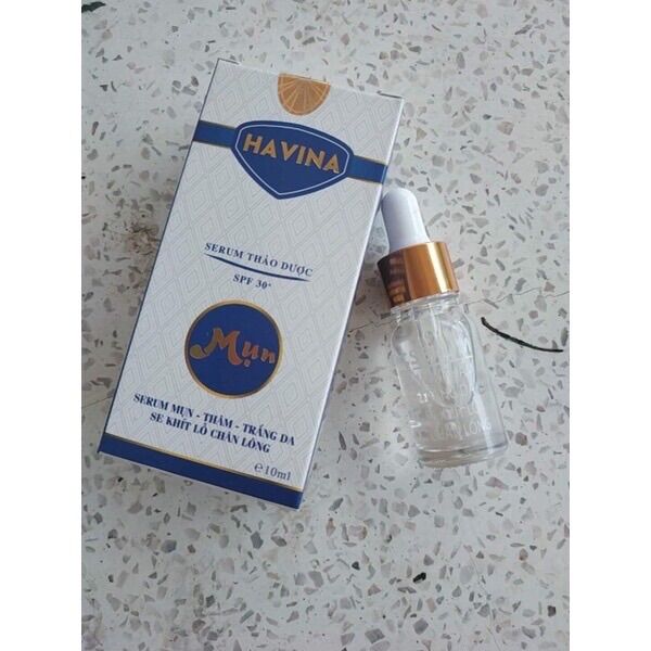 Serum mụn HAVINA 10ml chính hãng xanh dương