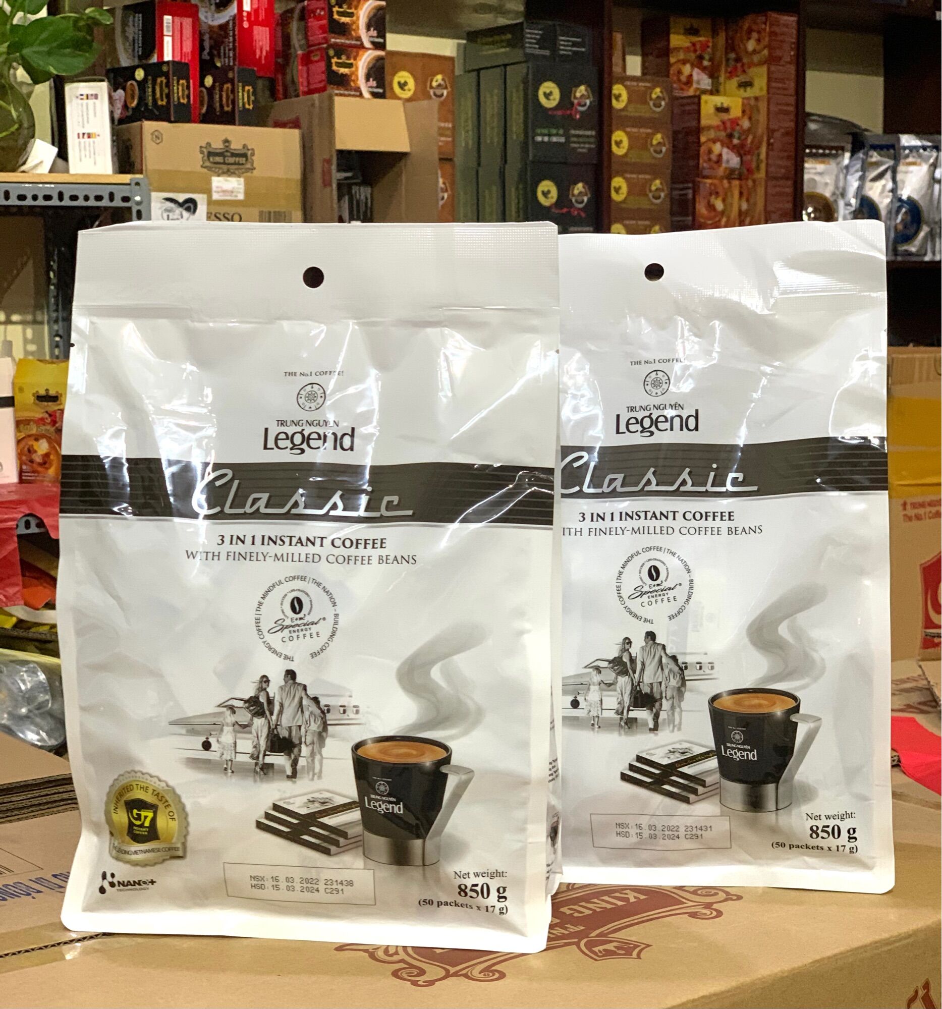 Cà phê sữa trung nguyên legend classic - 50 gói x 17gram
