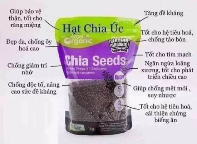 Hạt chia úc hàng xách tay gói 1kg