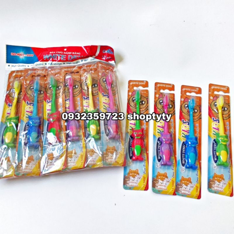 1 Vỉ 12 Cái Bàn Chải Đánh Răng Cho Bé