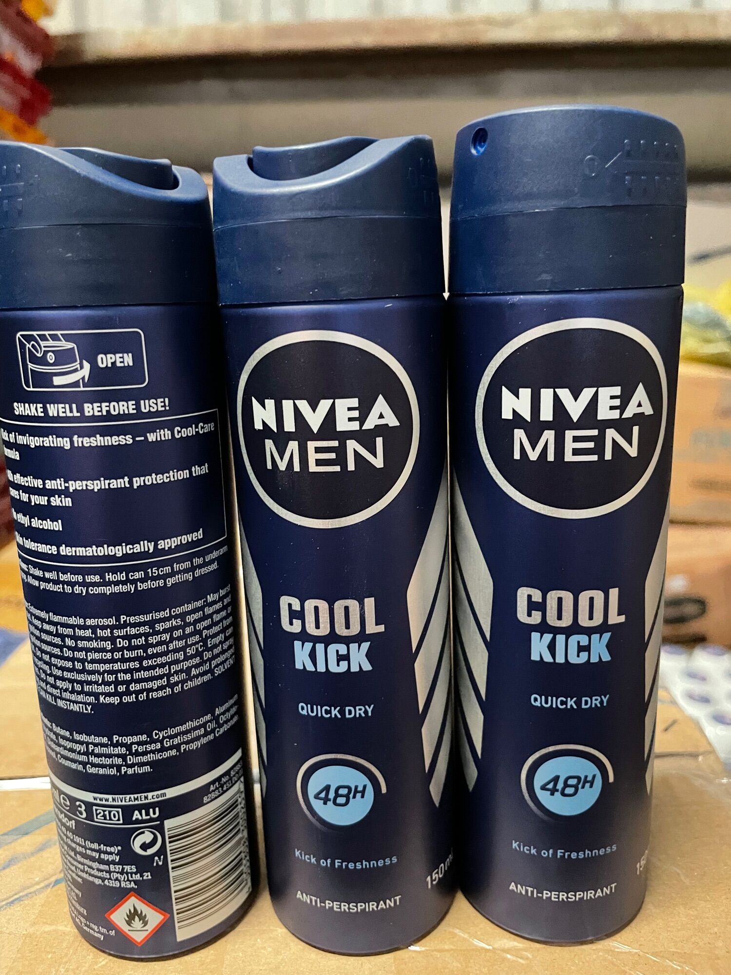 Xịt khử mùi toàn thân Nivea Cool kích 150ml -Đức