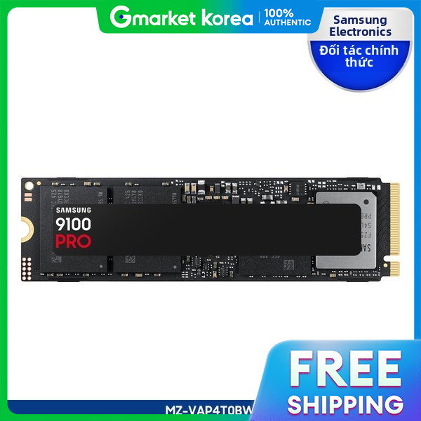 Samsung | (Samsung) Tặng kèm ốc vít - SSD Samsung 9100 PRO 4TB PCIe Gen5 NVMe M.2 chính hãng được Sa