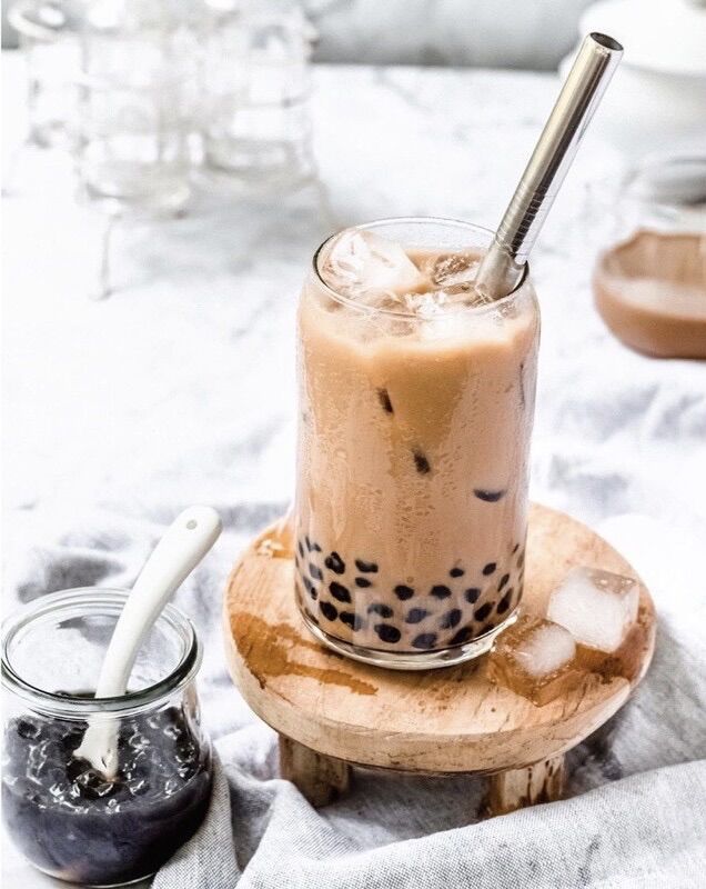Set nguyên liệu pha Trà Sữa trân châu đường đen