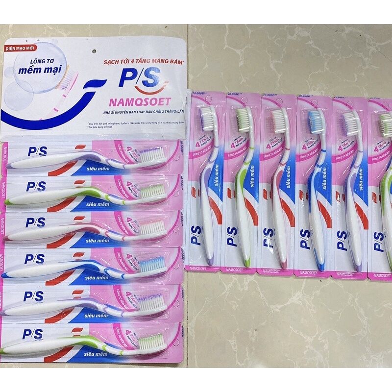 Combo 3 cây Bàn chải đánh răng P/S cao cấp lông mềm