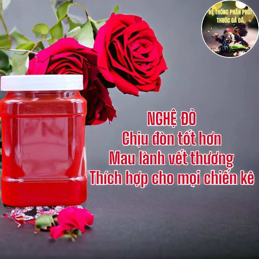 NGHỆ BỘT ĐỎ NGUYÊN CHẤT CHO GÀ ĐÁ