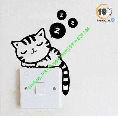 Decal dán ổ điện nhiều mẫu 10*13cm (lựa chọn mẫu trong tùy chọn)