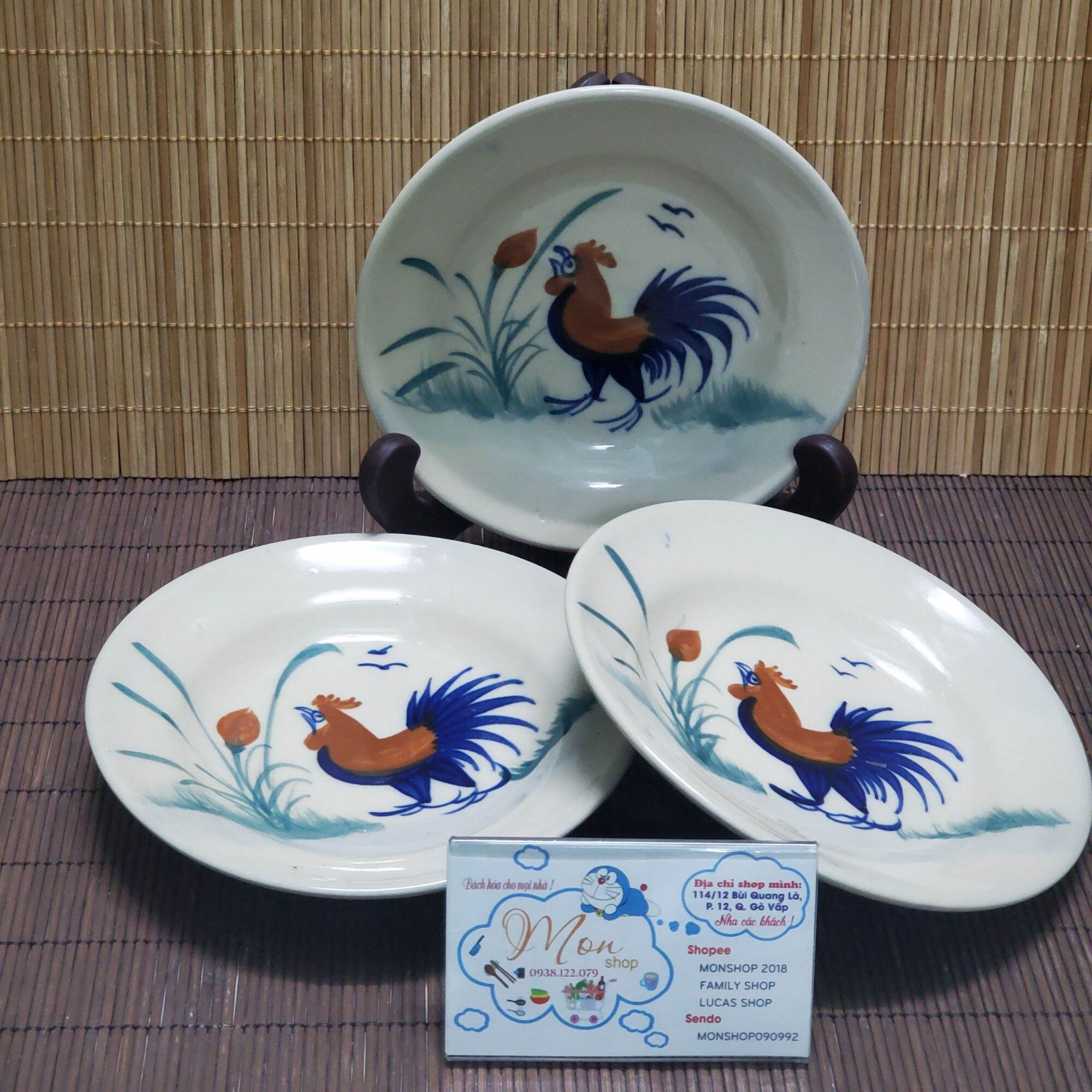 [FreeshipMAX]COMBO DĨA CON GÀ 100% THỦ CÔNG CAO CẤP