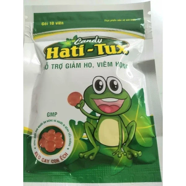 Kẹo ngậm con ếch Hati-Tux kẹo cay con ếch Hatitux (gói 10 viên)-  Đông Anh Pharmart