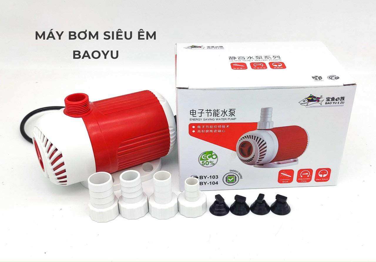 Máy bơm hồ cá baoyu 107 , công suất 6000l/h , đẩy cao 5m , , máy bơm hồ cá baoyu