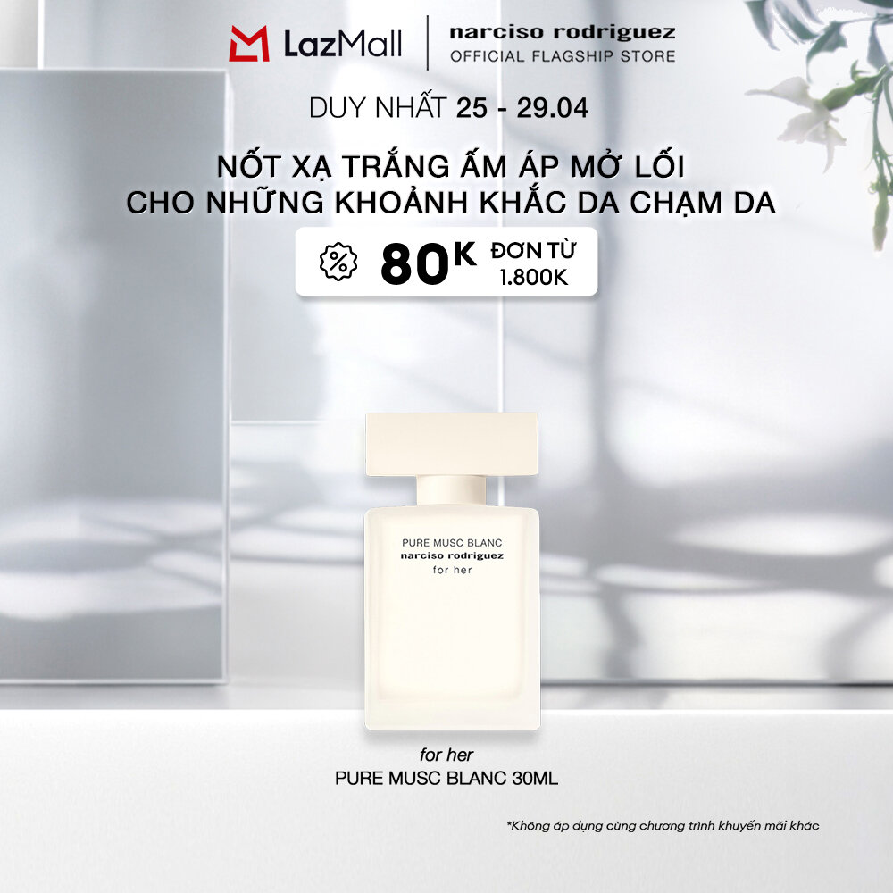 Nước Hoa nữ Narciso Rodriguez For Her Pure Musc Blanc Eau de parfum Intense 30ml