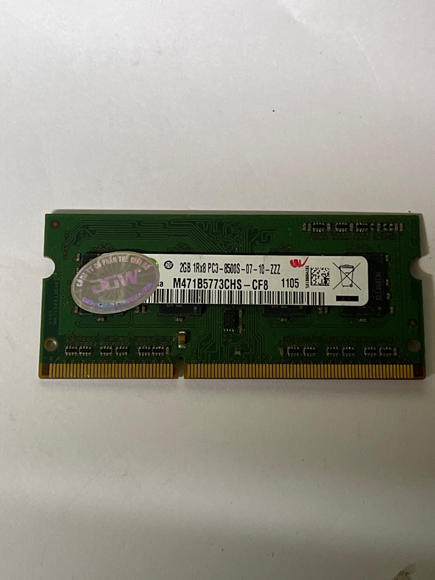 RAM Laptop 2Gb DDR3 cũ tháo máy Bus 8500s