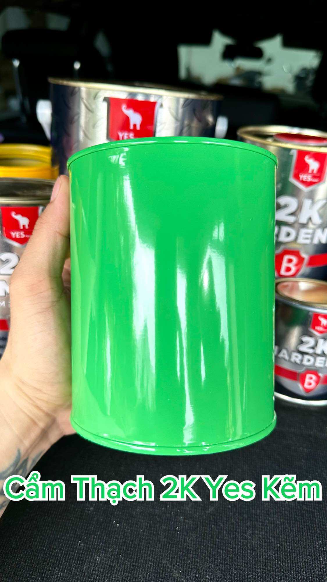 Sơn hệ kẽm Cao Cấp 2K Hai Thành Phần 2K Yes (sơn phủ trên bề mặt kim loại, inox, kiếng, nhựa, tàu thuyền…)