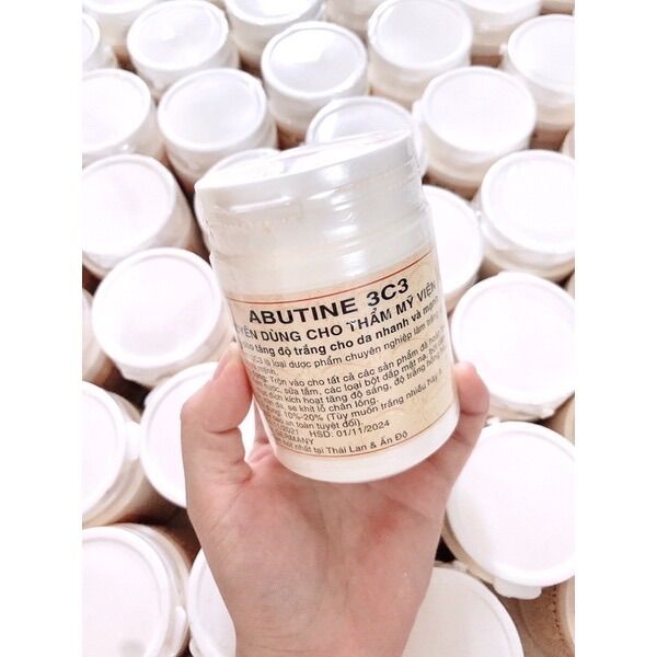 Kem dưỡng body kích trắng abutin 3C3(Loại 1 như hình ạ).