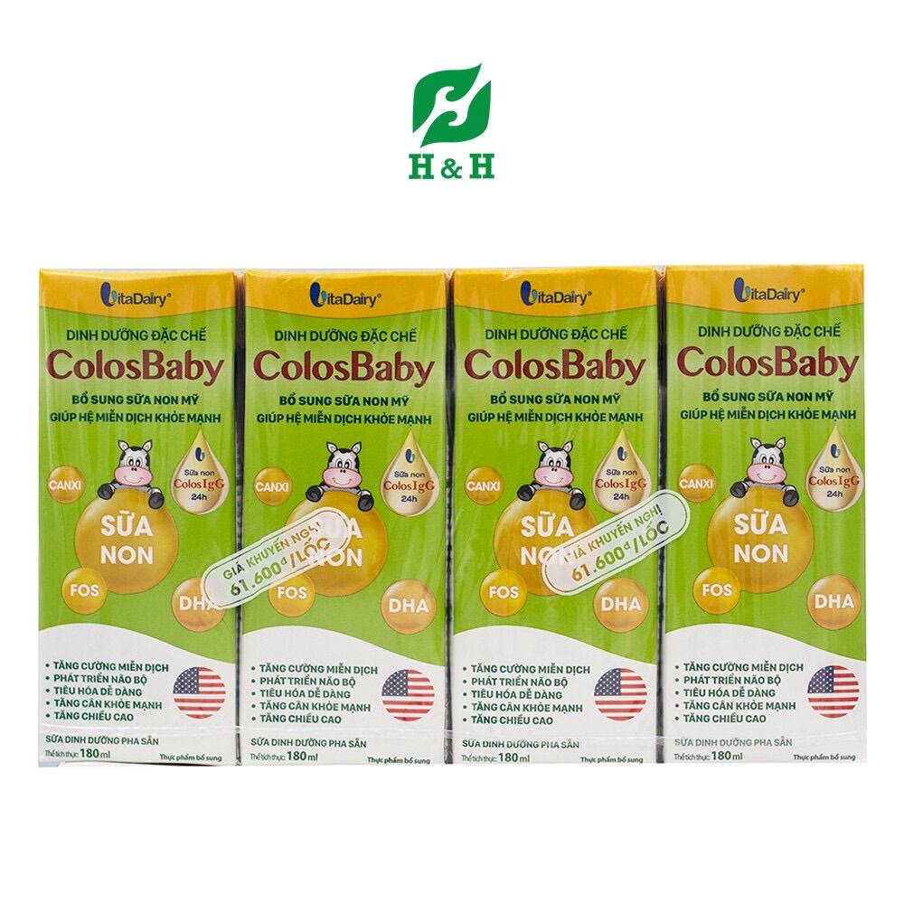 [Date 01/2025] Thùng Sữa bột pha sẵn Colosbaby 180ml
