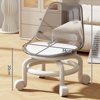 MEIKAIBIN | Ghế Quay Acrylic Im Lặng cho Sử Dụng tại Nhà