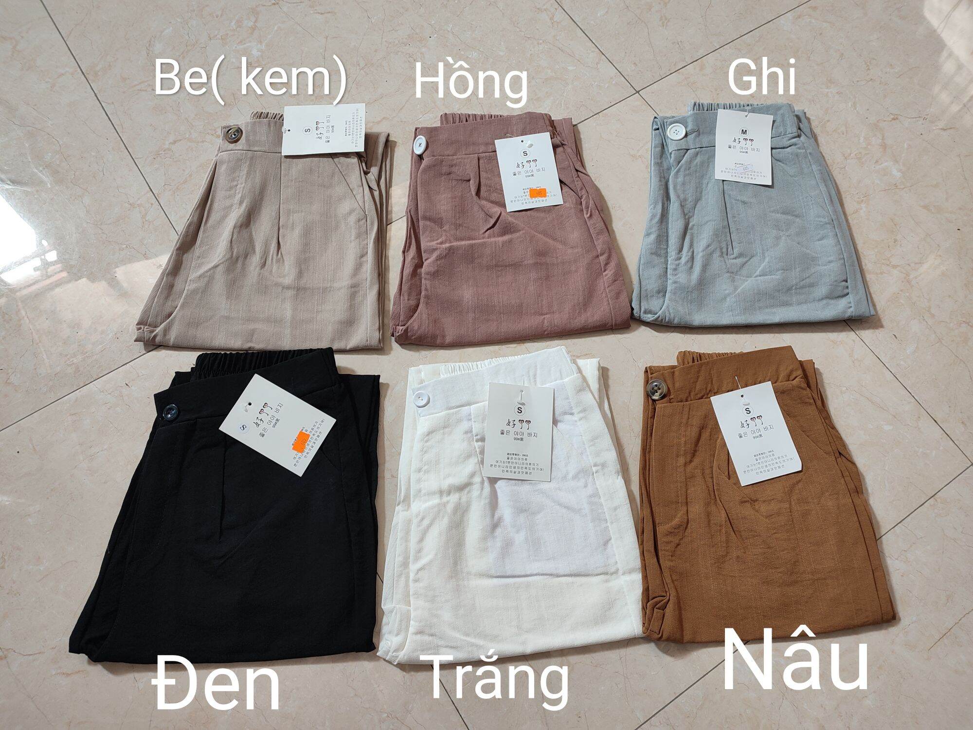Quần đũi baggy khuy cao cấp