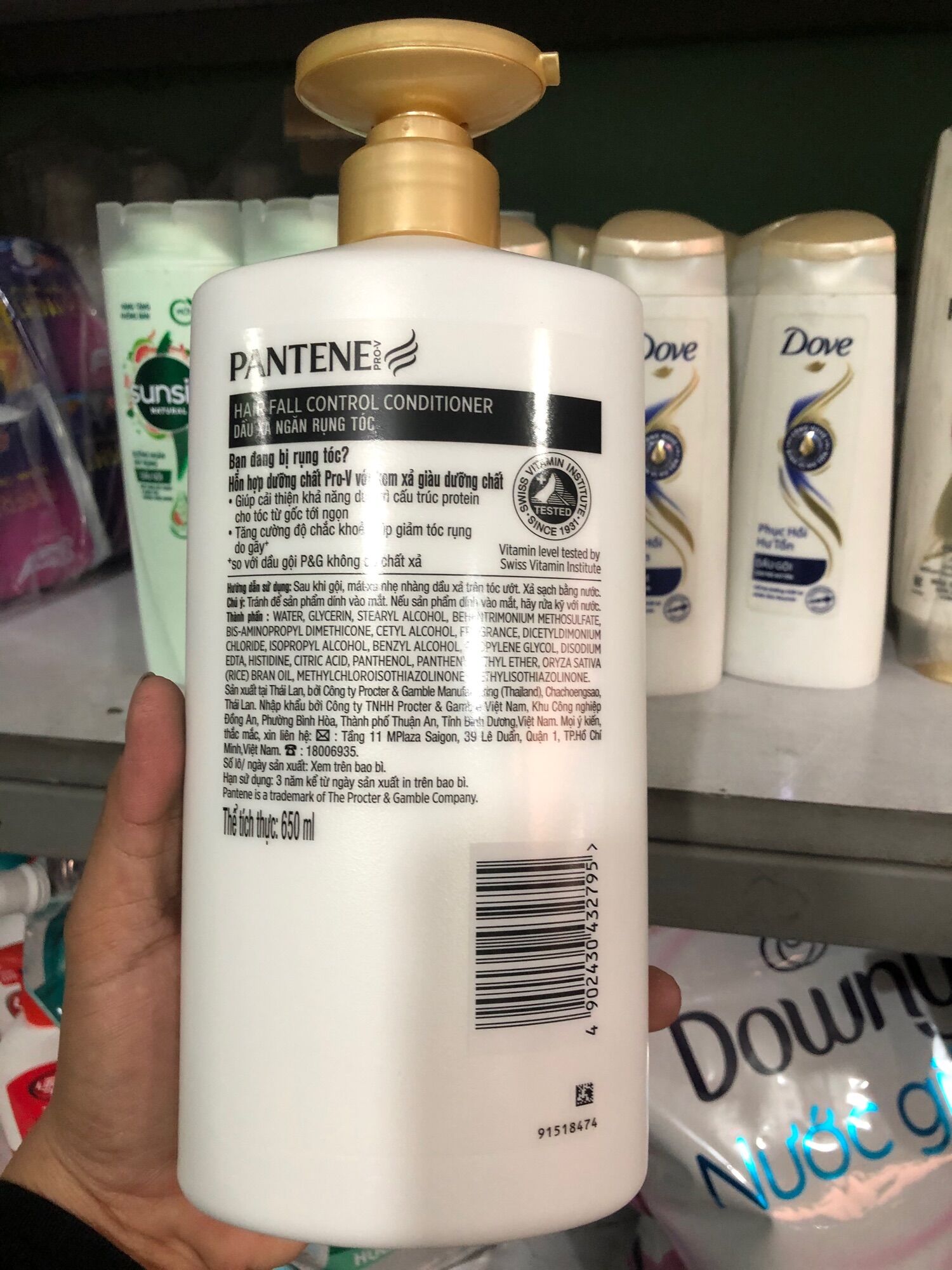 Dầu xã Pantene ngăn rụng tóc chai 650ml