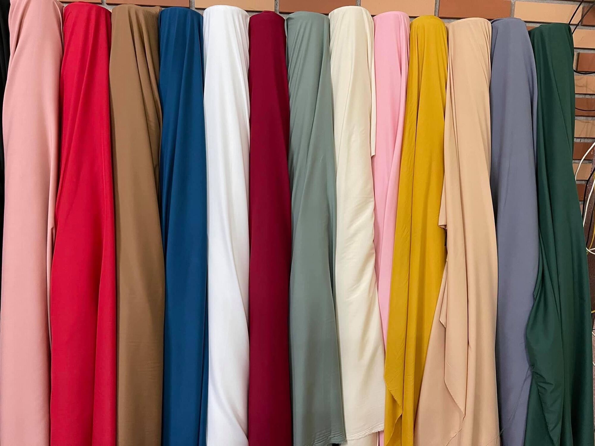 Vải lót habutai mềm nhẹ mát, co giãn nhẹ khổ 1.5m