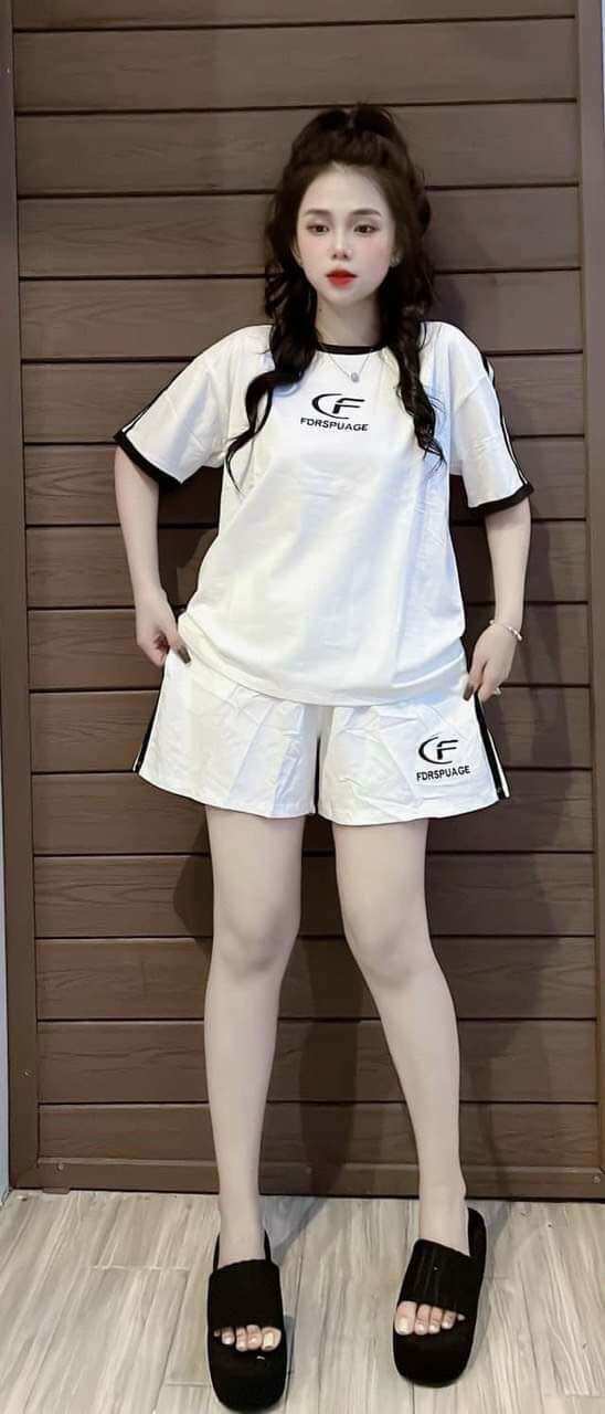 SÉT BỘ SHORT COTTON THÊU CAO CẤP