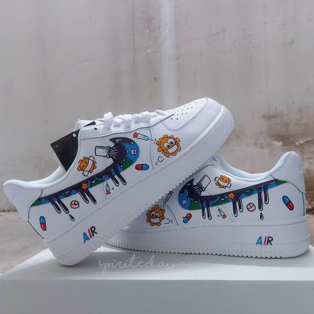 Giày Sneaker AF1 Custom Virusss