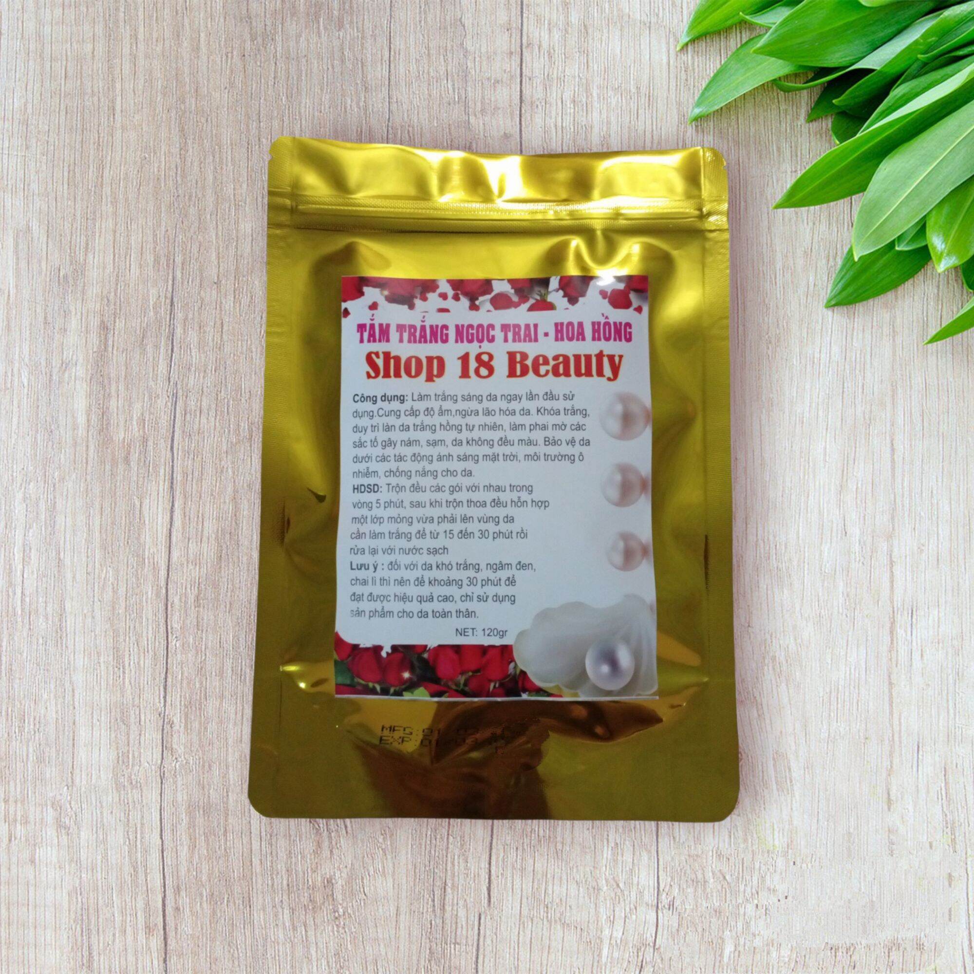 Tắm trắng ngọc trai - hoa hồng body không hồi tone da sau khi tắm