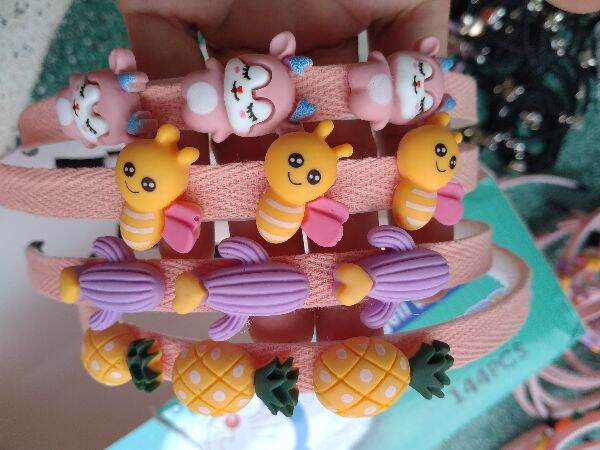 Bờm tóc đính họa tiết cute cho bé (giao ngẫu nhiên)