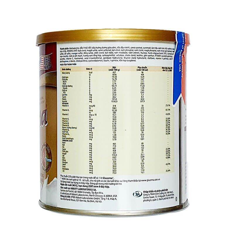 [HCM]Sữa Glucerna Abbott Cho Người Tiểu Đường 400G