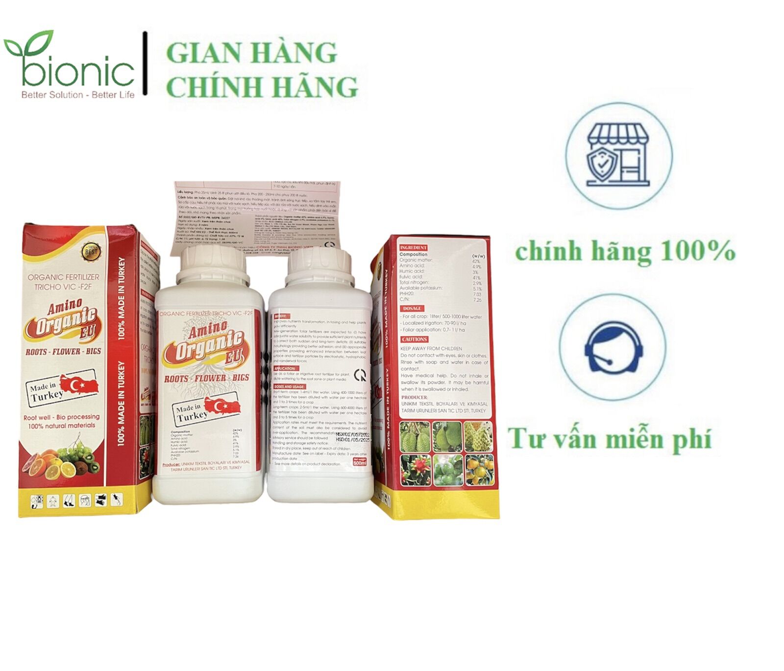 Amino Organic Thổ Nhĩ Kỳ