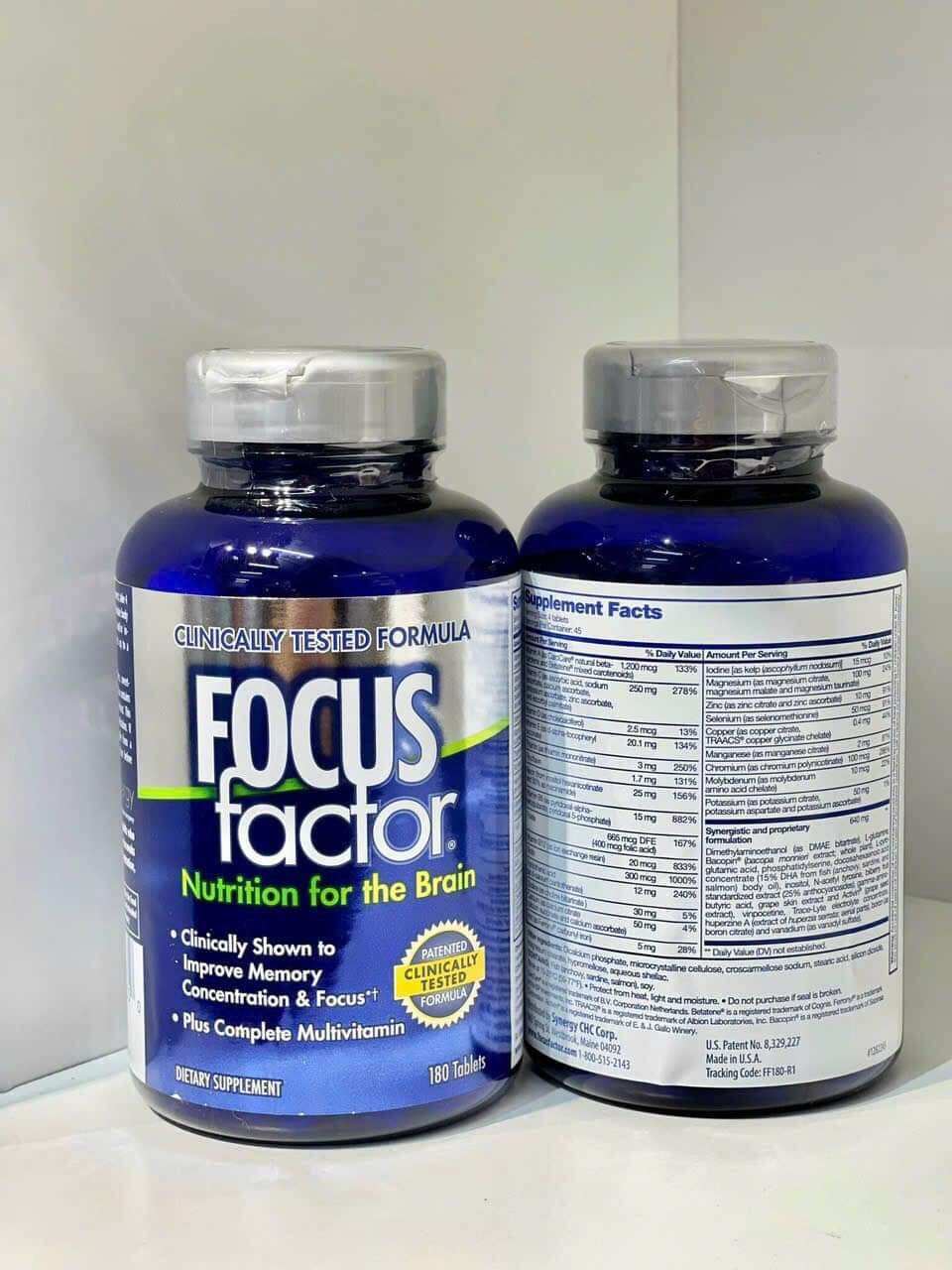 thuốc bổ não focus factor mỹ