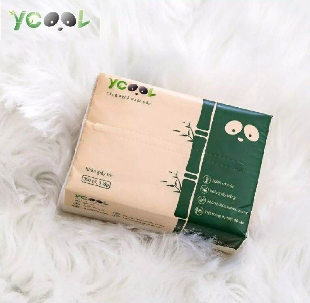 [HCM]khăn giấy ăn gấu trúc ycool. combo 2 gói