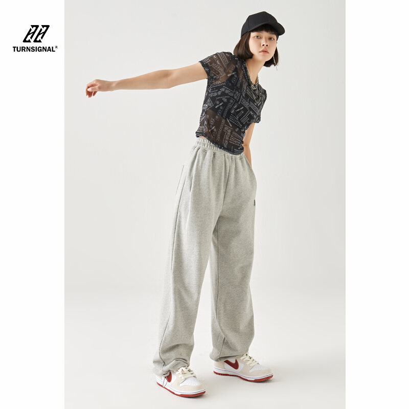 Quần Jogger Thường Ngày Thương Hiệu Sành Điệu Turn Signal Quần Jogger Mùa Hè Cho Nữ Quần Thể Thao Sành Điệu Instagram Rộng Rãi Ống Đứng Mẫu Mỏng