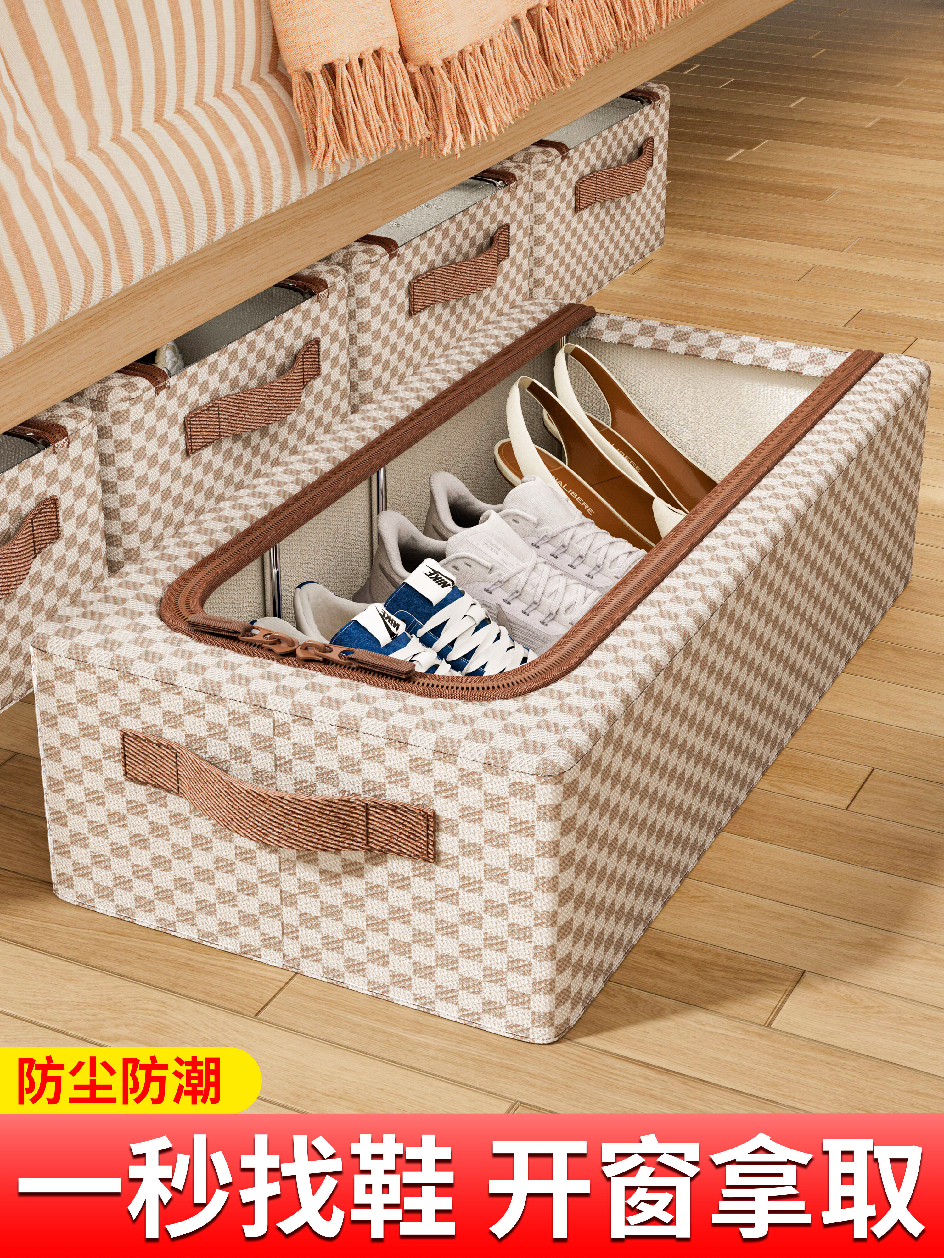 Foldable Transparent Space-saving Dustproof Shoe Box Rack Giá  515,000 Đồng*Miễn phí vận chuyển