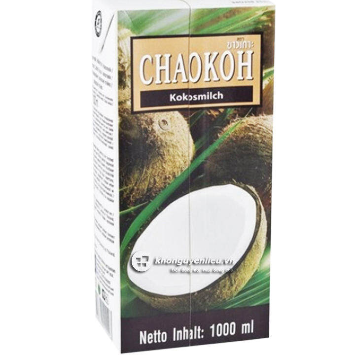 Nước cốt dừa Chaokoh 1L, Nước cốt dừa Thái Lan đậm đặc