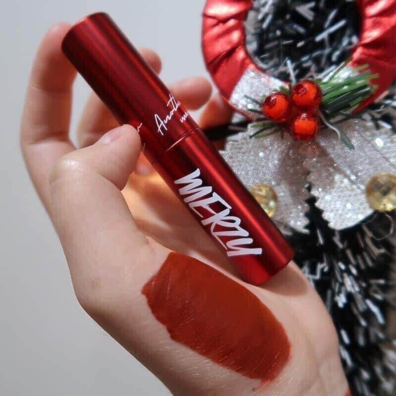 Son Mezzy V6 đỏ gạch son kem siêu lì