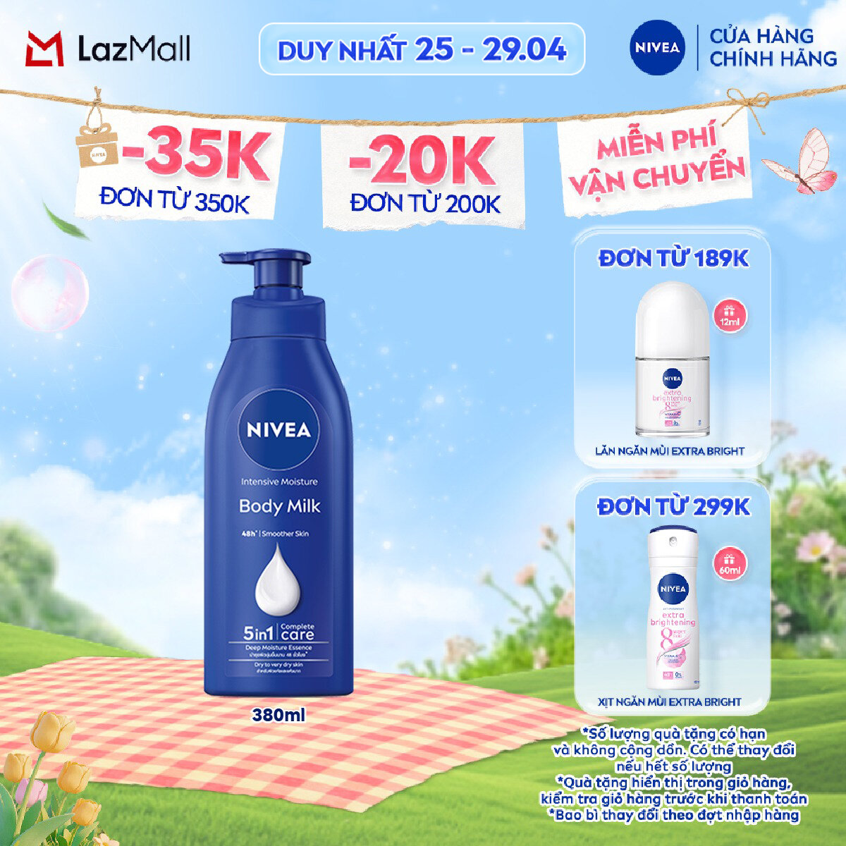 Sữa Dưỡng Thể NIVEA Dưỡng Ẩm Chuyên Sâu Vitamin E (380 ml/ 550 ml) - 98940/98943