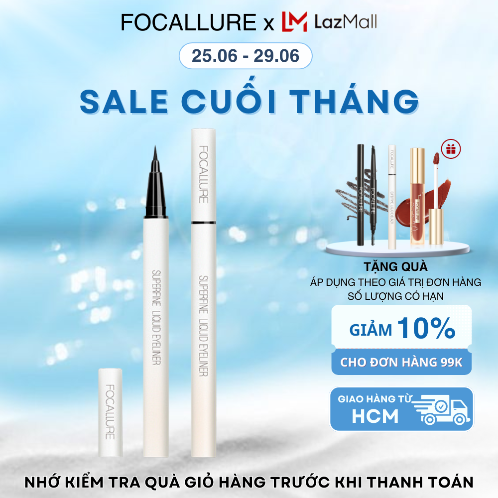FOCALLURE Bút Kẻ Mắt Nước Siêu Mượt Chống Thấm Nước 0.6g