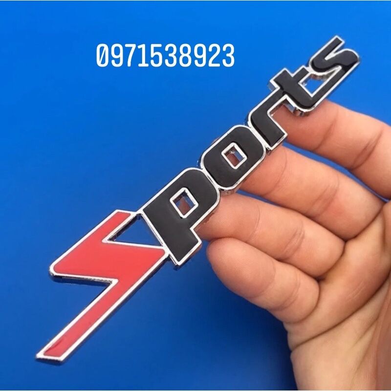 tem chữ SPORT dán thân xe hàng cao cấp