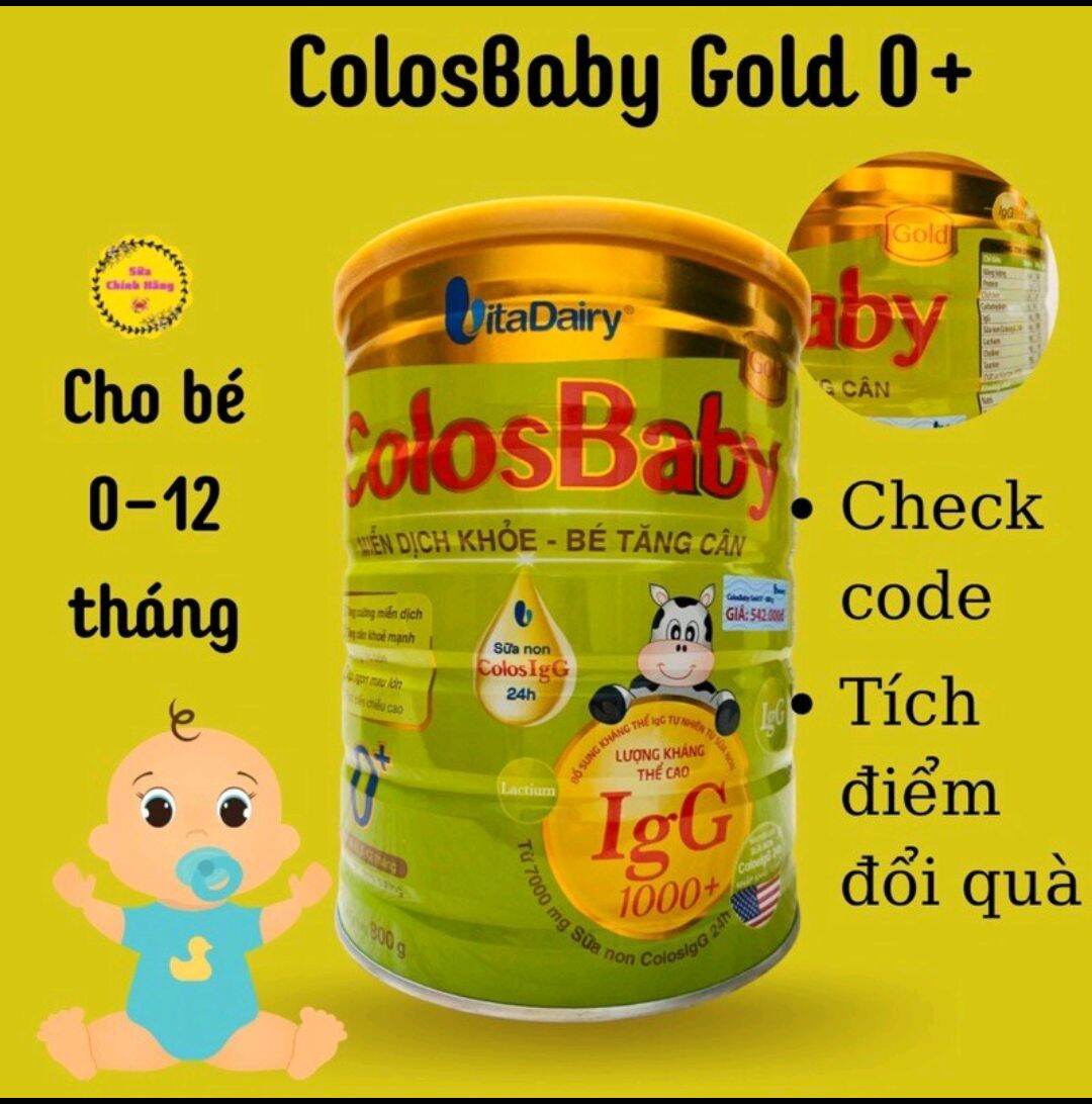 Colos baby 0+ 800g có mã qr