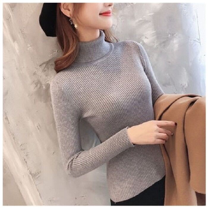 Áo len cổ lọ hàng Quảng Châu - Loại 1