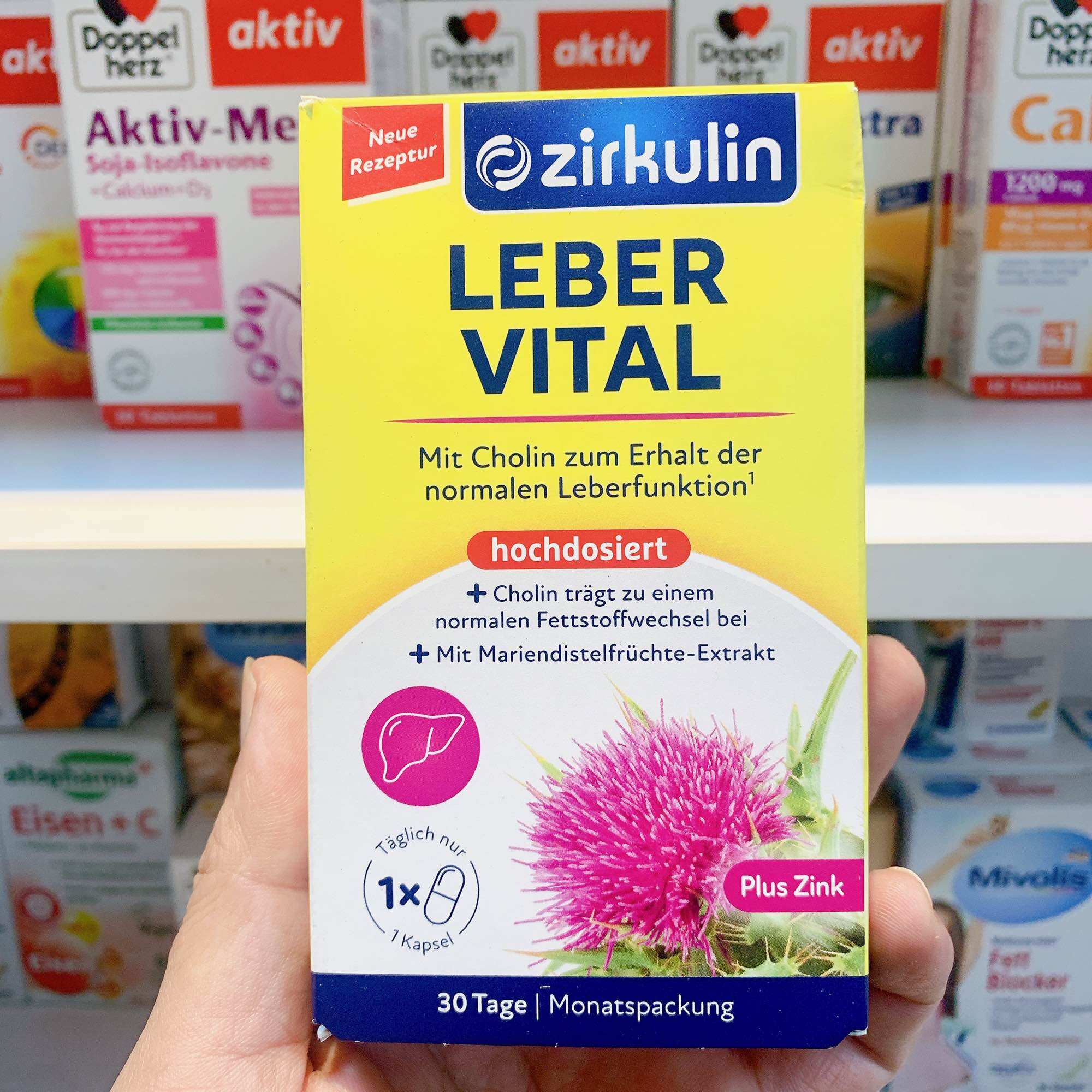 Bổ gan zirkulin leber vital - hộp 60 viên - hàng nội địa đức