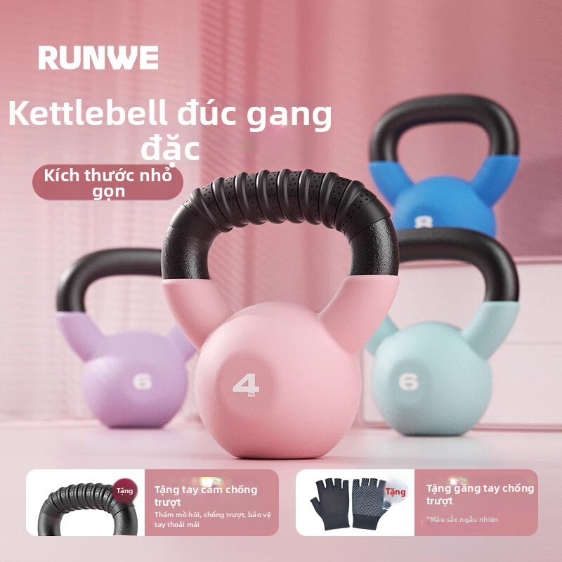 MLZH | Tạ Kettlebell Gang Thép Bọc Vinyl Dùng Cho Phòng Tập Gym Tại Nhà