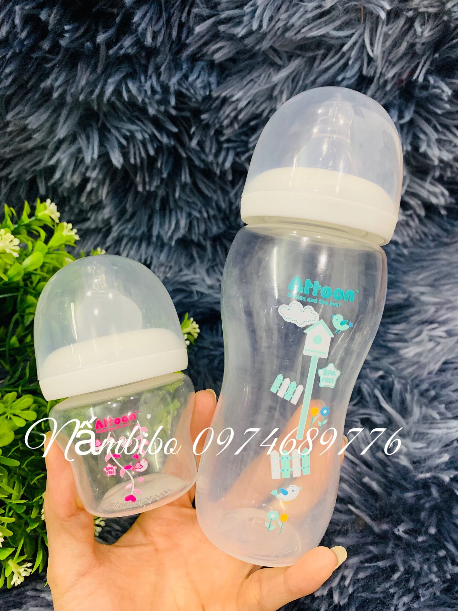 Bình sữa cổ hẹp attoon 250ml