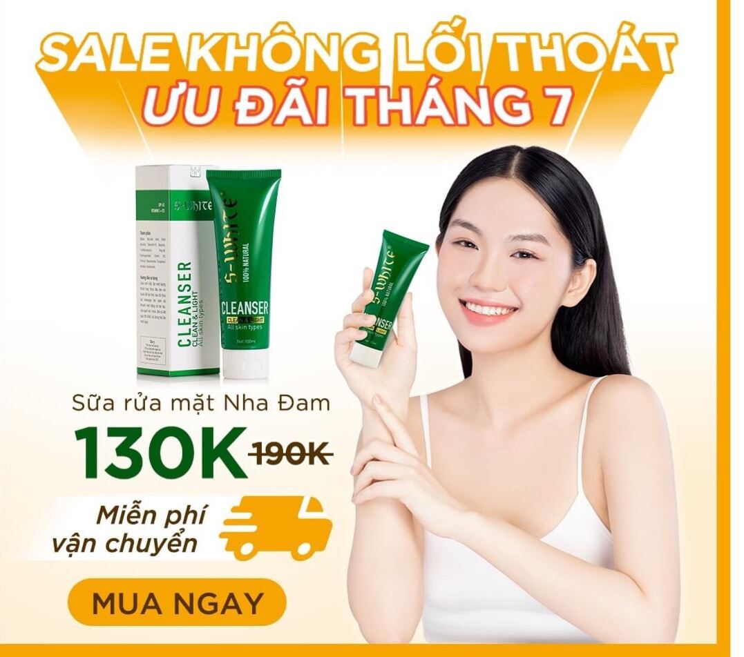 [Hcm]Sữa Rửa Mặt Trắng Mịn Da Swhite