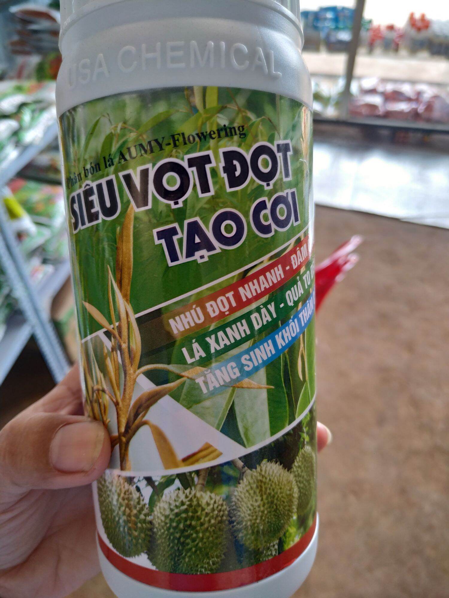 Siêu vọt đọt- tạo cơi- nhú đọt nhanh, lá xanh dày, trái to, nở gai
