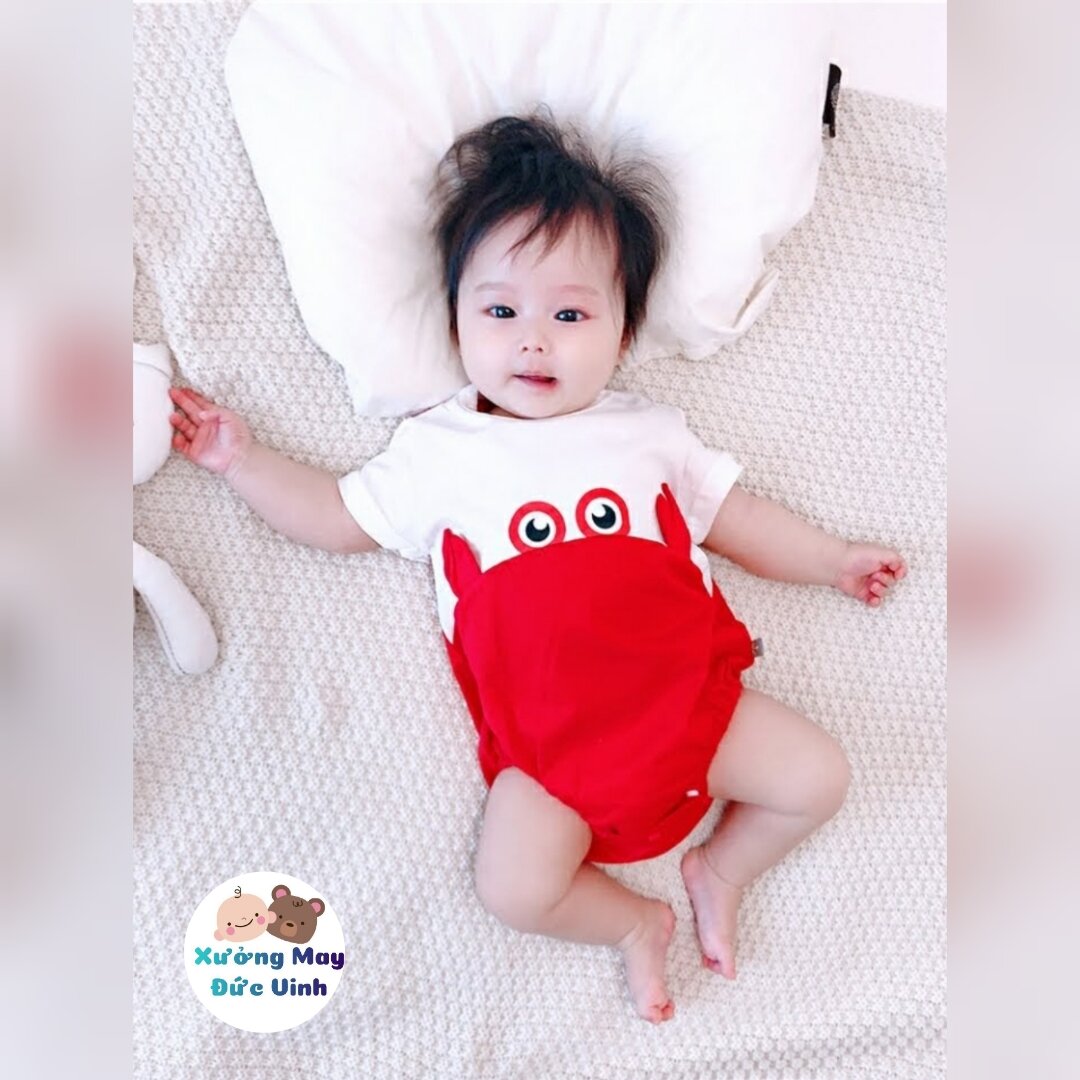 bộ bodysuit tôm cua cá cho bé trai /gái